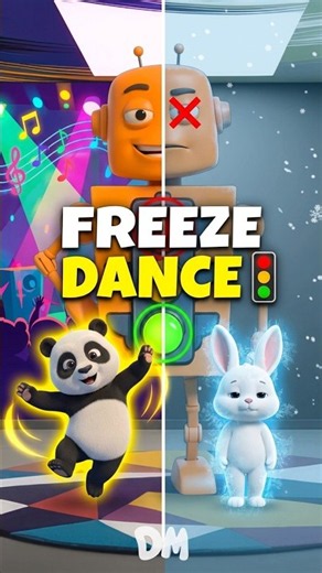 Traffic Light and Freeze Dance 🚦 #kidsdance #shorts