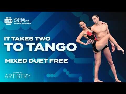 With the "Tango" to the Gold Medal | Mixed Duet Free | Artistic Swimming World Cup 2026 | Paris