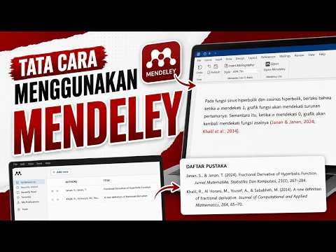 Tata Cara Menggunakan Mendeley !!