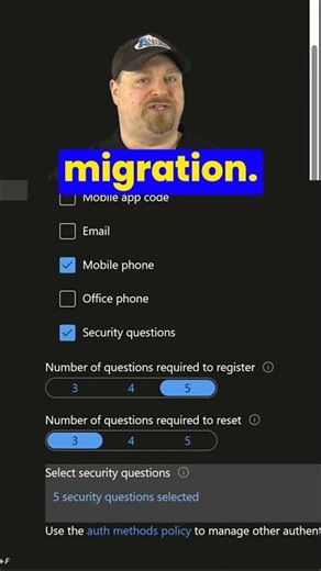 Microsoft Azure Self Service Password Reset Migration