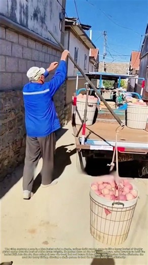 Hoisting the Harvest: How a Farmer Uses a Homemade Crane to Load Apples