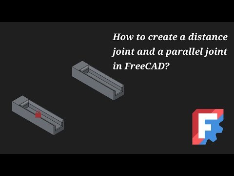 This is how to create a distance joint and a parallel joint in FreeCAD 3D | easy and simple tutorial
