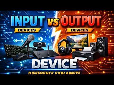 Input vs Output Devices in Computer | Simple Explanation for Students