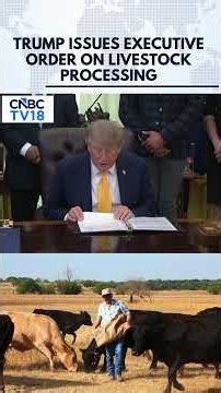 Donald Trump Signs Executive Order Allowing US Cattle Farmers to Process Their Own Beef | N18G