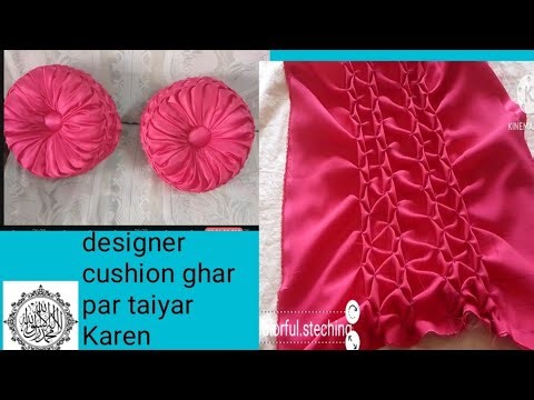 Ghar per taiyar Karen designer cushion easy and simple method