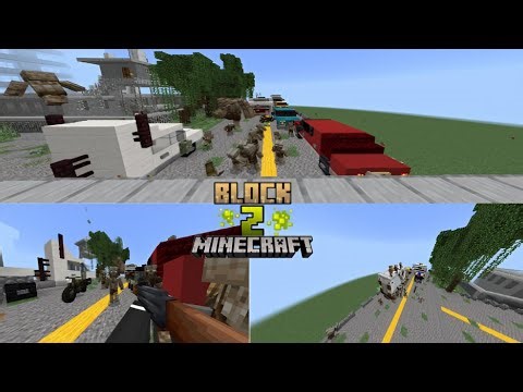 BlockZ addon Zombie apocalypse in Minecraft BE/PE