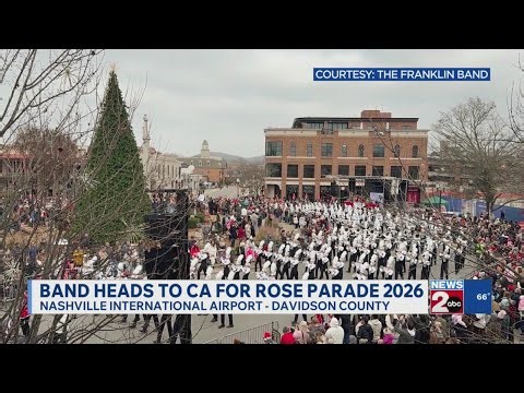Franklin High School Band heads to California for 2026 Rose Parade
