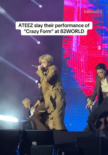 @ATEEZ_Official have “Crazy Form” 🙂‍↕️👏 The K-pop group bring the energy to their performance at 82WORLD LA #ateez #kpop #82world #82worldla #atiny