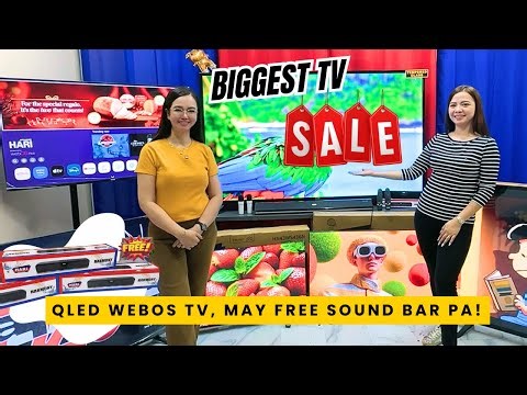 MURANG BILIHAN ng WEB OS TV, QLED TV, PORTABLE AIRCON, at iba pang SMART APPLIANCES