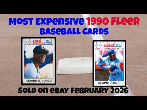 1990 Fleer Most Expensive eBay Sales Baseball Cards (February 2026)