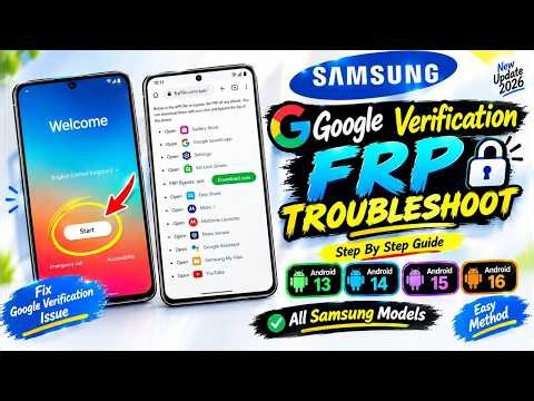 Samsung FRP Bypass/Troubleshoot 2026 🔥 Android 14/15/16/17 | New Security Patch Update | No PC |