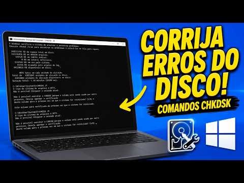 PC Lento ou Travando? Como CORRIGIR erros no disco rígido com comandos do Windows