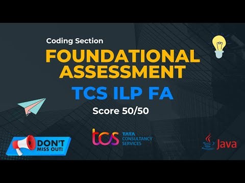 TCS ILP Foundational Assessment | Coding Section | Unix + Java | Approach + Explaination + Tips