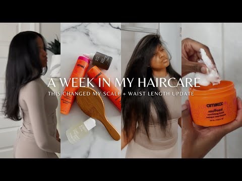Week in My Haircare for Hair Growth ♡ Waist Length Update + Scalp Detox + New Products