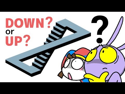 Amazing 7 Optical illusions Animation edit🤩Funny Trick art Tutorial by TADC Pomni & Jax🤩