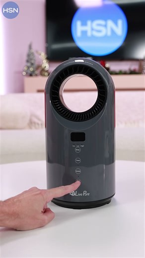 LivePure Turbine Vortex Oscillating 1500-Watt Heater with Filtration | HSN