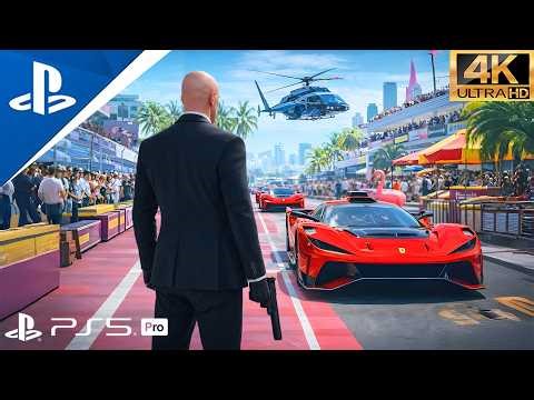 HITMAN 3 - Miami, USA | Stealth Brutal Kills & Cinematic Run [4K 60FPS] (PS5)