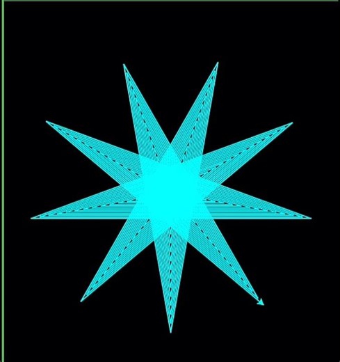 Star design using python #coding #developerlife #python #ai2026 #turtlegraphics #tutorial #codingart