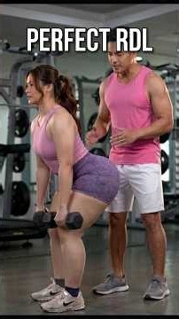 TIPS 🔥 How to do Romanian Deadlift (RDL) with Dumbbells #shorts