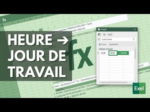 ⏱️ Excel : Convertir des heures en jours de travail facilement !