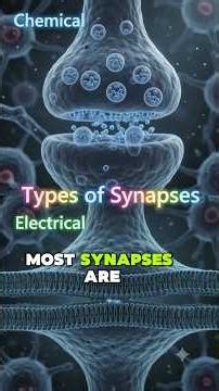Synapse Explained in 90 Seconds | Chemical vs Electrical Synapse. #IKBiologist #synaptonemalcomplex