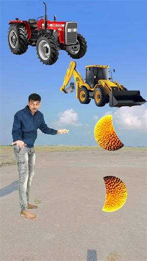 Rounding cut yellow kadambas to Alto, Rollar, Jcb & Tractor - Vehicles names magic video
