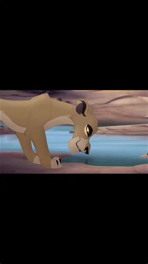 Lion Guard Zira and Kion Outlands Waterhole Scene
