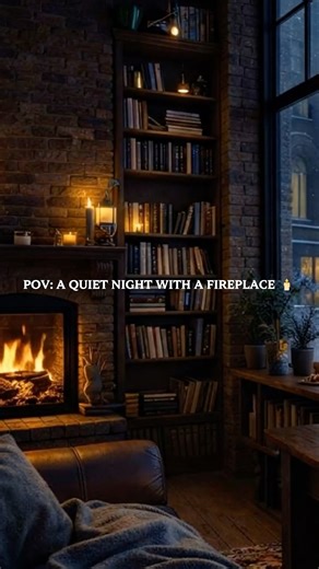 Cozy Fireplace Night | Don’t Scroll, Just Relax