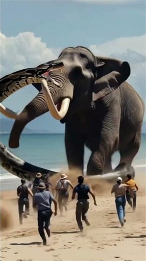 Giant Python Attacks an Elephant! 😱