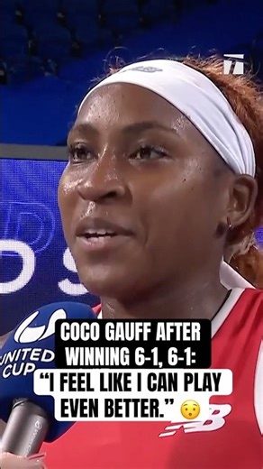 We love confident Coco 👏 Stream the United Cup through January 11th on the Tennis Channel App!