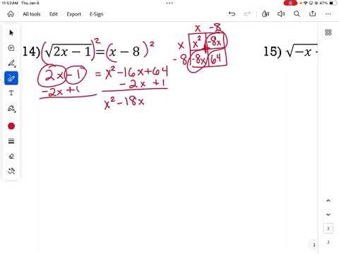 Solving Square Root Equations Example