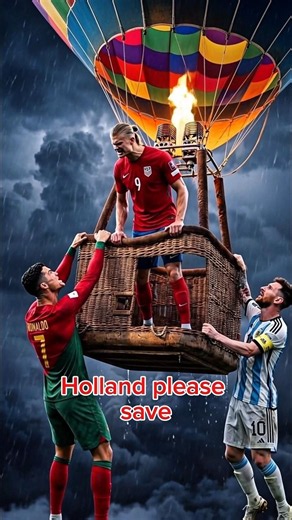 Messi vs Ronaldo vs Haaland – Who Will Survive? 😱 #ronaldo #shorts
