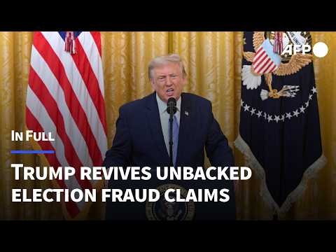 IN FULL: Trump revives election fraud claims ahead of US midterms | AFP
