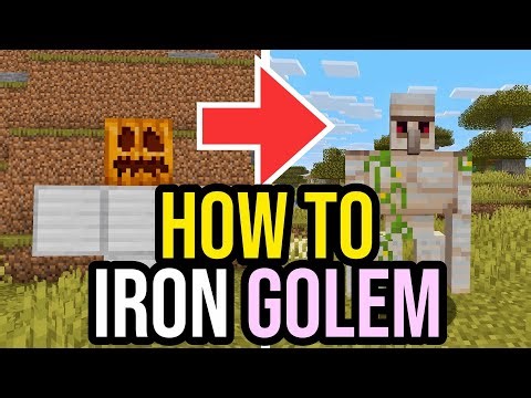 How To Make An Iron Golem In Minecraft! - PS4/5, Xbox, MCPE, Java & Bedrock!