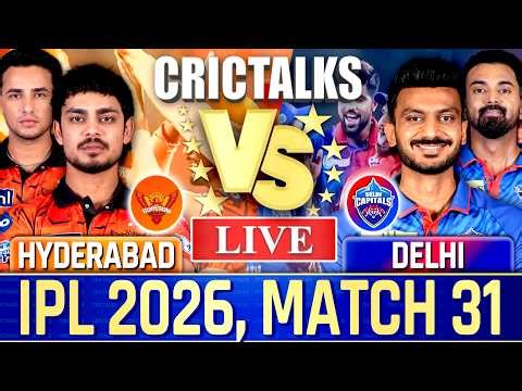 Live: Hyderabad vs Delhi, Live Match Today IPL 2026, Live Cricket Commentary, Scores 2nd Inn