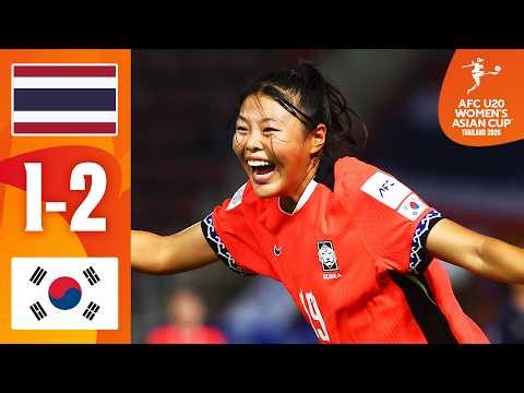 Home heartbreak for Thailand! | Thailand - Korea Republic | Highlights | AFC U20 Women's Asian Cup™