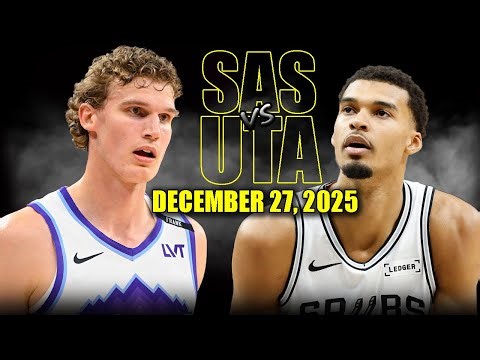 San Antonio Spurs vs Utah Jazz Full Game Highlights – December 27, 2025 | NBA Season