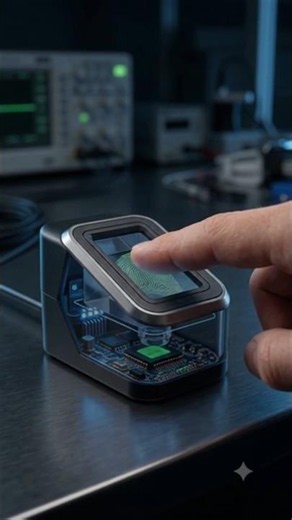 🔐 How Fingerprint Scanners Actually Work! 😱 | 3D Engineering #Shorts