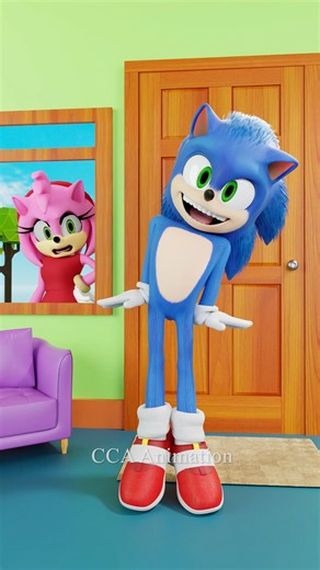 Sonic When Amy leaves 😂🤭 #sonic #sonicthehedgehog #funny #shorts