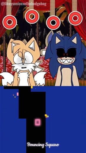 sonic turned into this 😱 | Squaro the Bouncing Square #sonicexe #sonic #animation