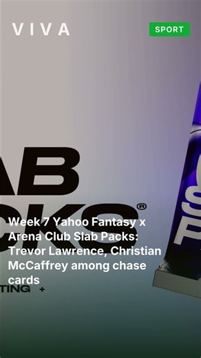Week 7 Yahoo Fantasy x Arena Club Slab Packs: Trevor Lawrence, Christian McCaffrey among c #shorts