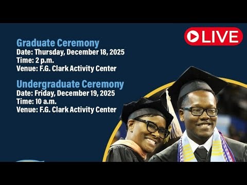 Southern University Fall 2025 Graduate Commencement Ceremony LIVE