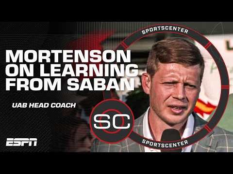 UAB HC Alex Mortenson on learning from Nick Saban & his 1st year coaching the Blazers | SportsCenter