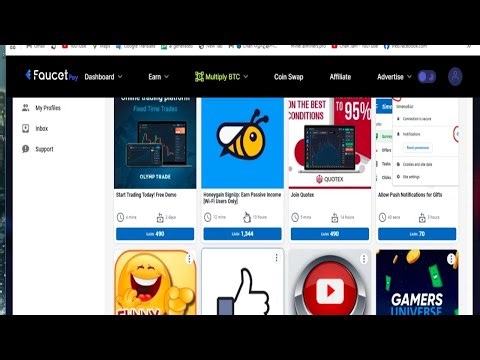 faucetpay.io Make Money Taks 1 surveys 1450 pts perday