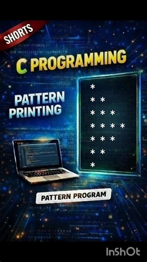 Triangle Pattern in c|Pattern Printing-12| #shorts #coding #starpattern #programming #viral