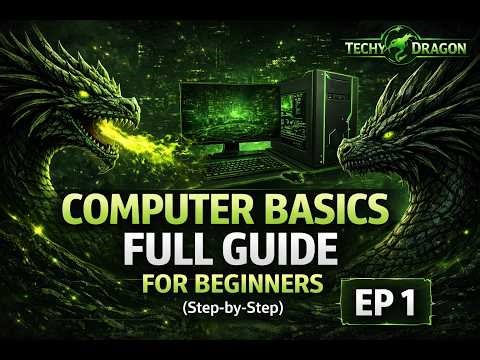 Computer Basics Full Guide for Beginners (Step-by-Step) | EP 1 | Techy Dragon