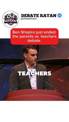 Ben Shapiro just ended the parents vs. teachers debate #benshapiro #debate #viral