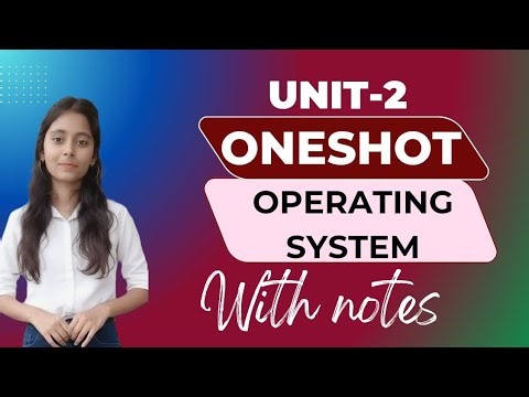 Operating System🔥|Unit-2|One Shot|with notes| aktu exam| #os #operatingsystem #oneshot #aktu #btech