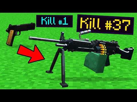 Every Kill, Your Gun Upgrades in Minecraft..