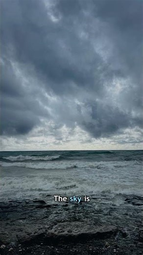 The sky can fold into a breaking wave